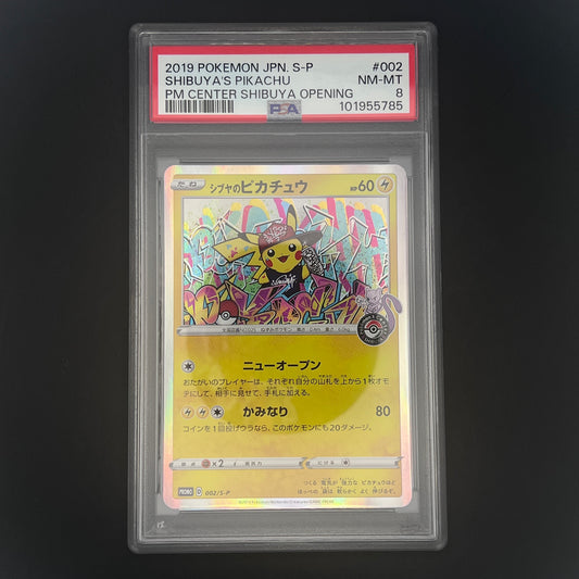 Pokemon Card 002-S-P Shibuya's Pikachu - Promo Japanese F/S Opening ceremony PSA9